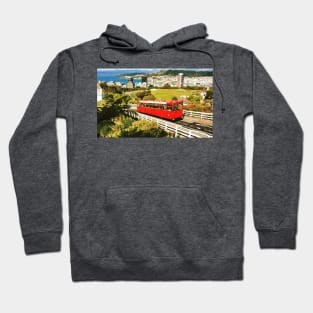 Wellington Cable Car On A Sunny Day Hoodie